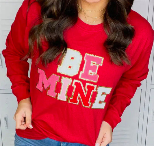 Be Mine Chenille Long Sleeve T-Shirt