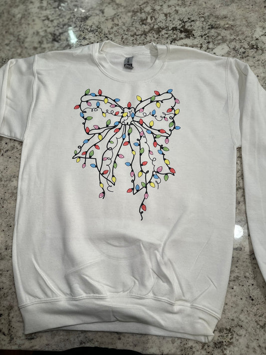 Christmas Bow Crewneck Sweatshirt