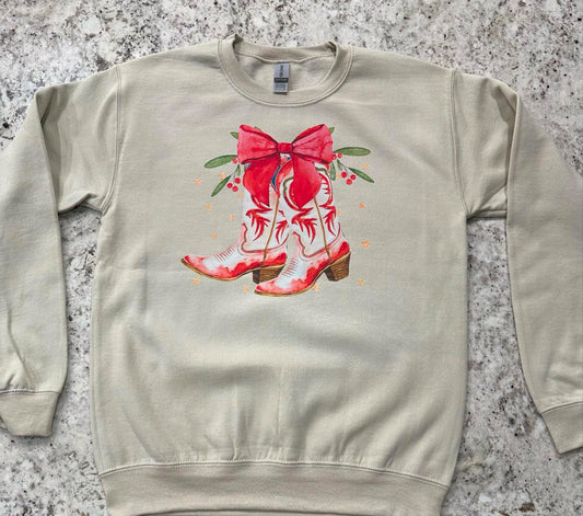 Boots Crewneck Sweatshirt